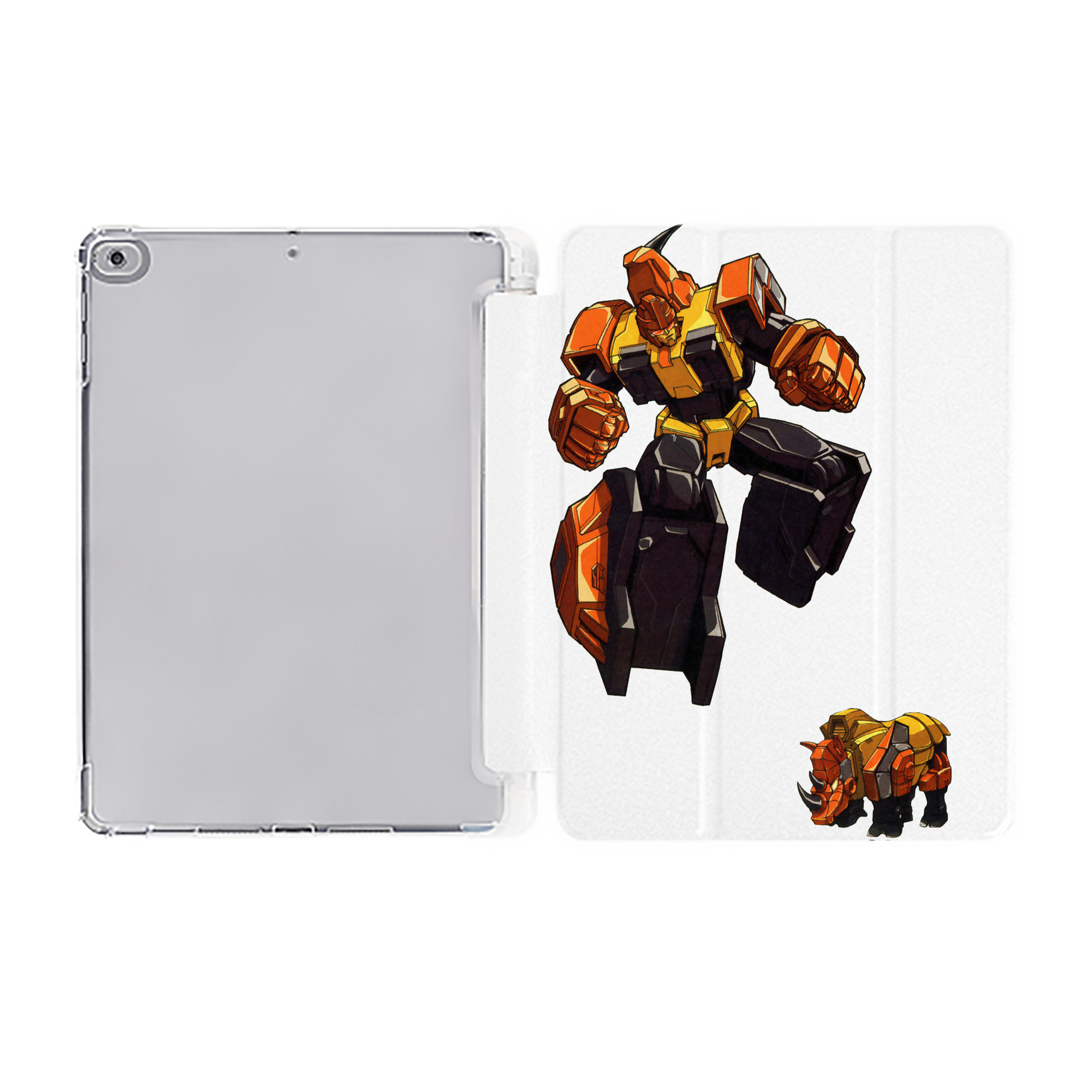 （画像用）  IPad ケース ペン収納付き 三つ折りスタンド PUレザー×シリコン 対応機種9.5/10.5/10.9インチ